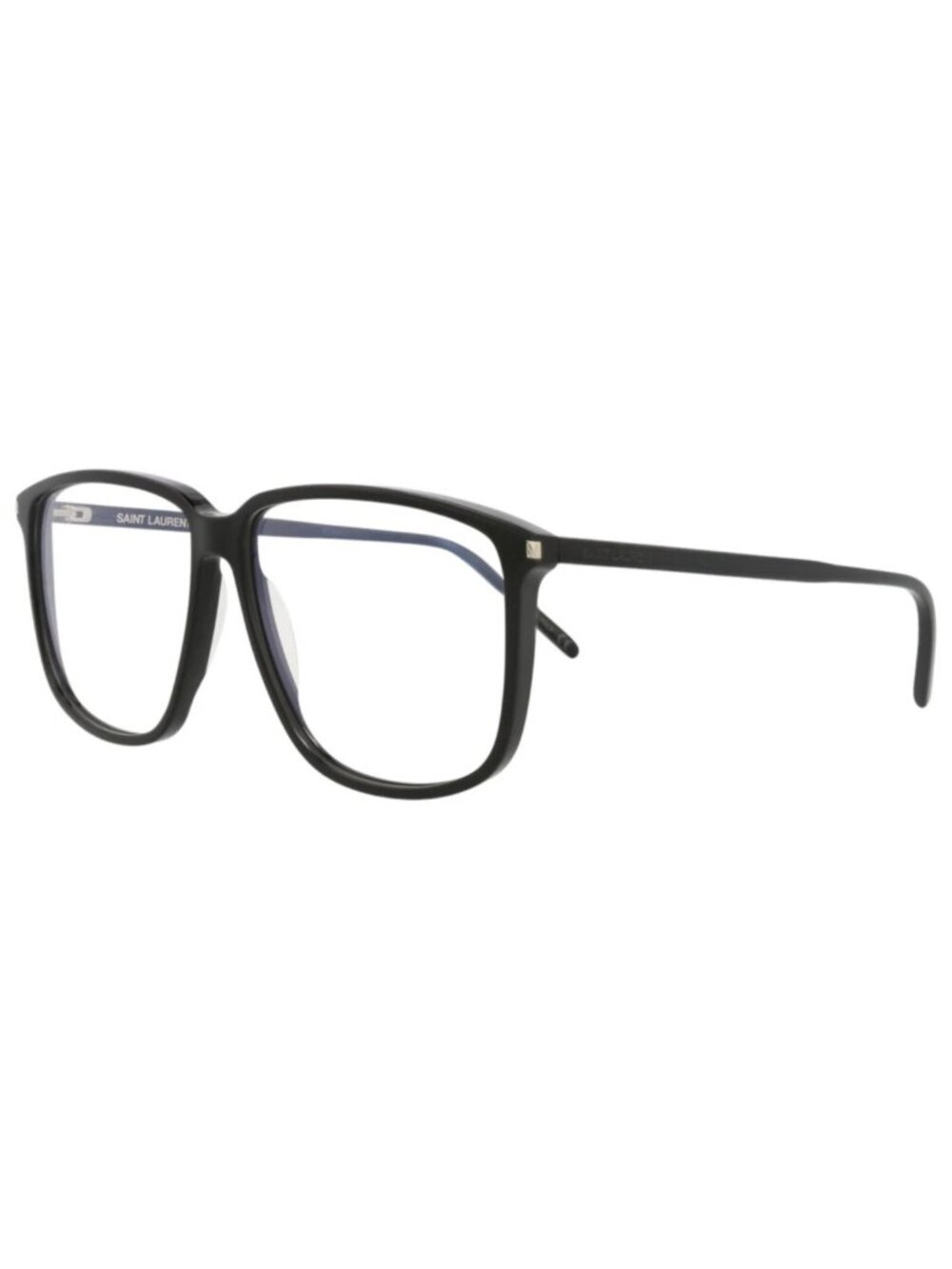 New Saint Laurent Women's Eyeglasses Square Rectangle Acetate Frame Unisex Black